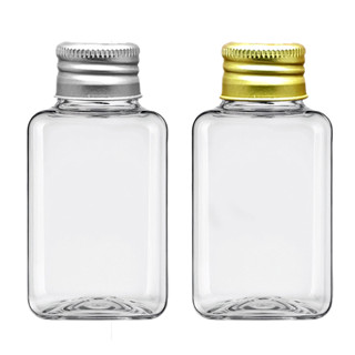 Frascos Plástico Pet 40ml R18 Quadrado Com Tampa Alumínio Fechada em Oferta na Shopee