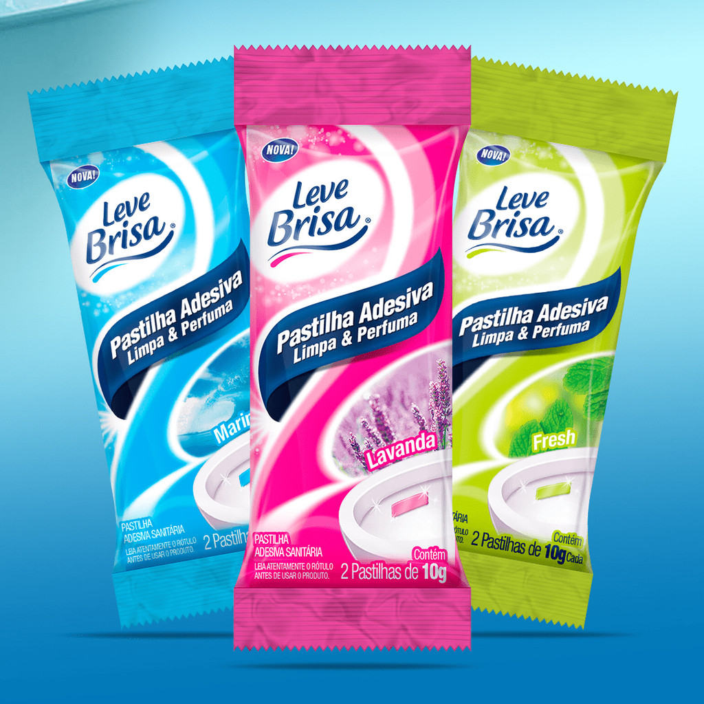 Pastilha Adesiva 10g para Vaso Sanitário Banheiro Perfumado Kit 12 Unidades