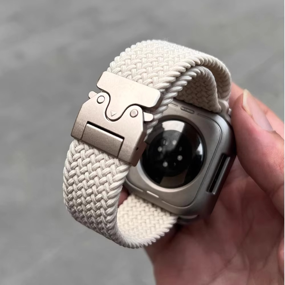 Pulseira De Magnético Nailon Para Iwatch Apple Watch Série 12 11 10 9 8 7 6 5 49 46 42mm Smartwatch T800 Ultra 4 3 2