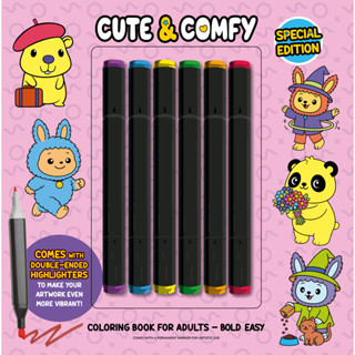 Cute & Comfy Coloring Book for Adults - Bold Easy - Special Edition - Livro de Colorir Adulto em Oferta na Shopee