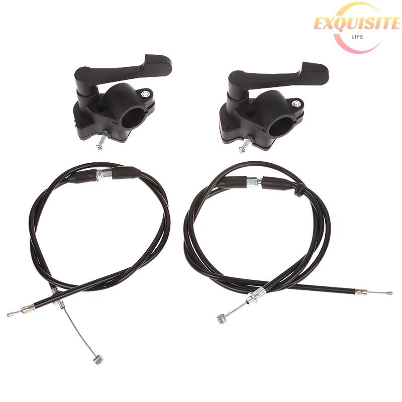 [EL] 1 Conjunto ATV Quad Throttle Lever De Controle De Polegar Com Cabo Do Acelerador E Punhos Para 50-250cc Novo