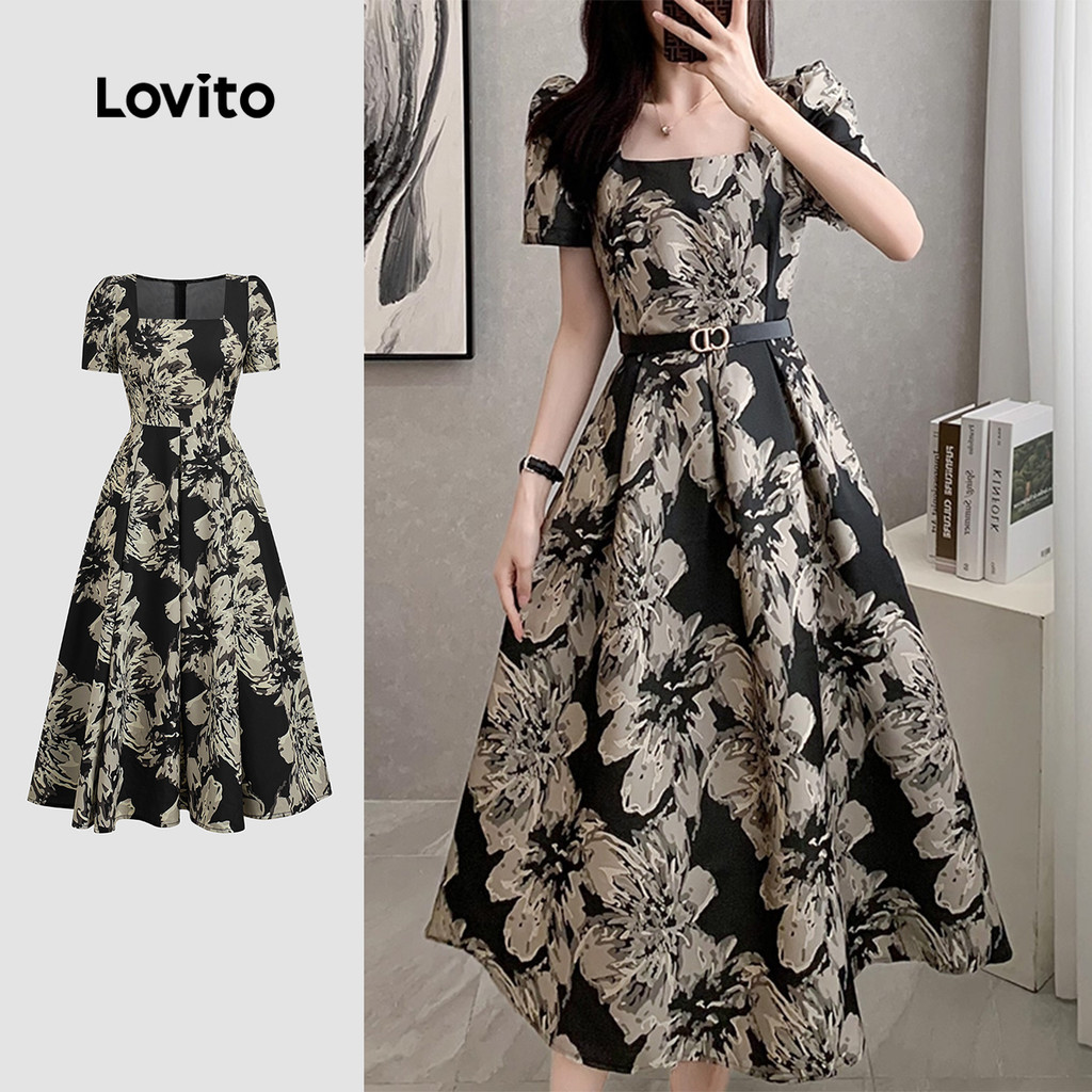 Lovito Vestido Boho Com Zíper Para Primavera/verão Feminino L149ED329 em Oferta na Shopee