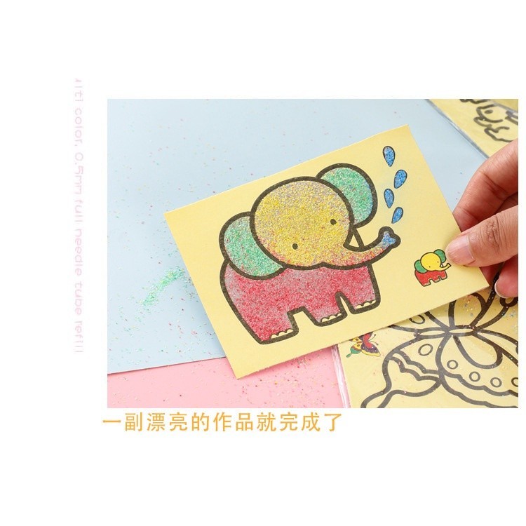 30/20/10 Conjunto de Pintura de Areia Infantil Conjunto de Pintura de Areia Artesanal Areia Criativa Colorida em Oferta na Shopee