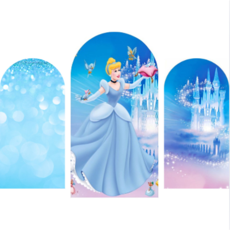 Painel ROMANO tecido sublimado decor CINDERELA em Oferta na Shopee