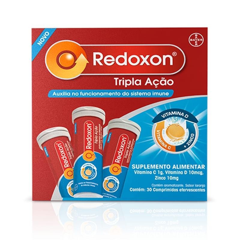 Suplemento Alimentar Redoxon Tripla Ação 30 Comprimidos Efervescentes em Oferta na Shopee