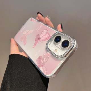 Rosa Borboleta Flores Bling Diamante Caso De Telefone Para OPPO A5 A3 Pro A3X A5i A40 A60 A57 A77 A18 A38 A17 A17K Trans em Oferta na Shopee