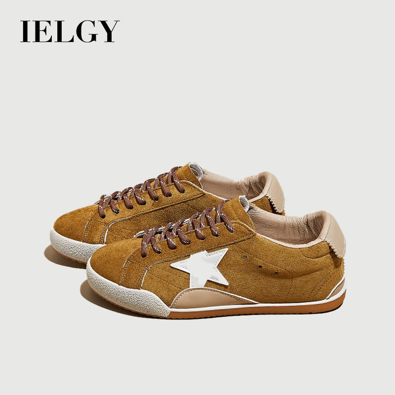 IELGY 2026 Outono Retro Estilo Coreano Tênis Estrela Plana Para Estudantes Do Sexo Feminino Casual