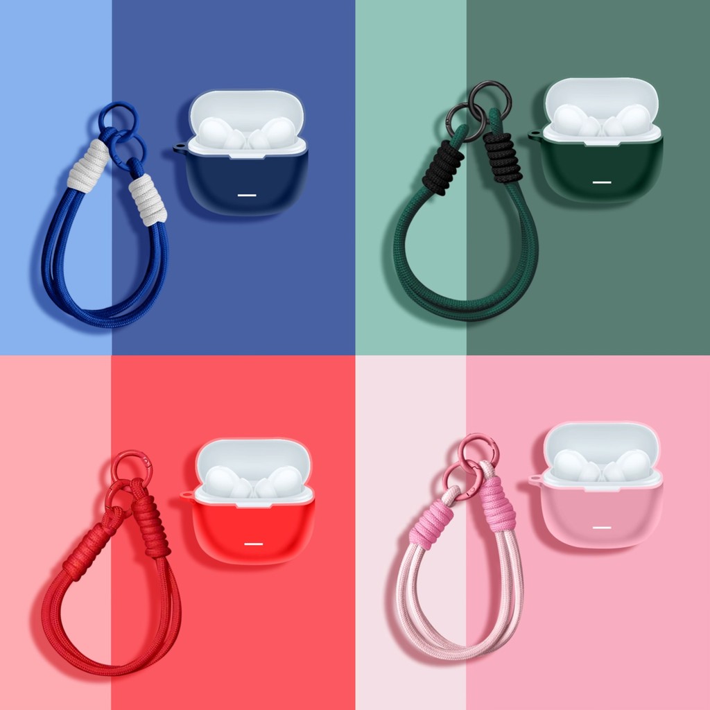 Capa Protetora De Silicone Elegante Para Xiaomi Redmi BUDS 6 Lite/6 Pro/Ativo , Antiarranhões , Substituível Com Chaveir em Oferta na Shopee