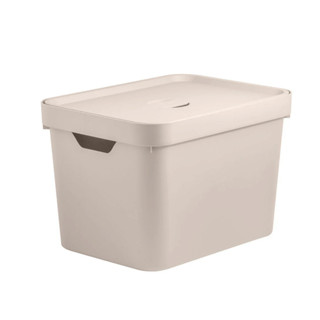 Caixa Organizadora 18 Litros Grande Multiuso Cesto Organizador com Tampa OU em Oferta na Shopee