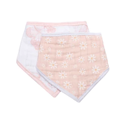 Babador Papi Bandana Estampa Flores Soft 2 Peças