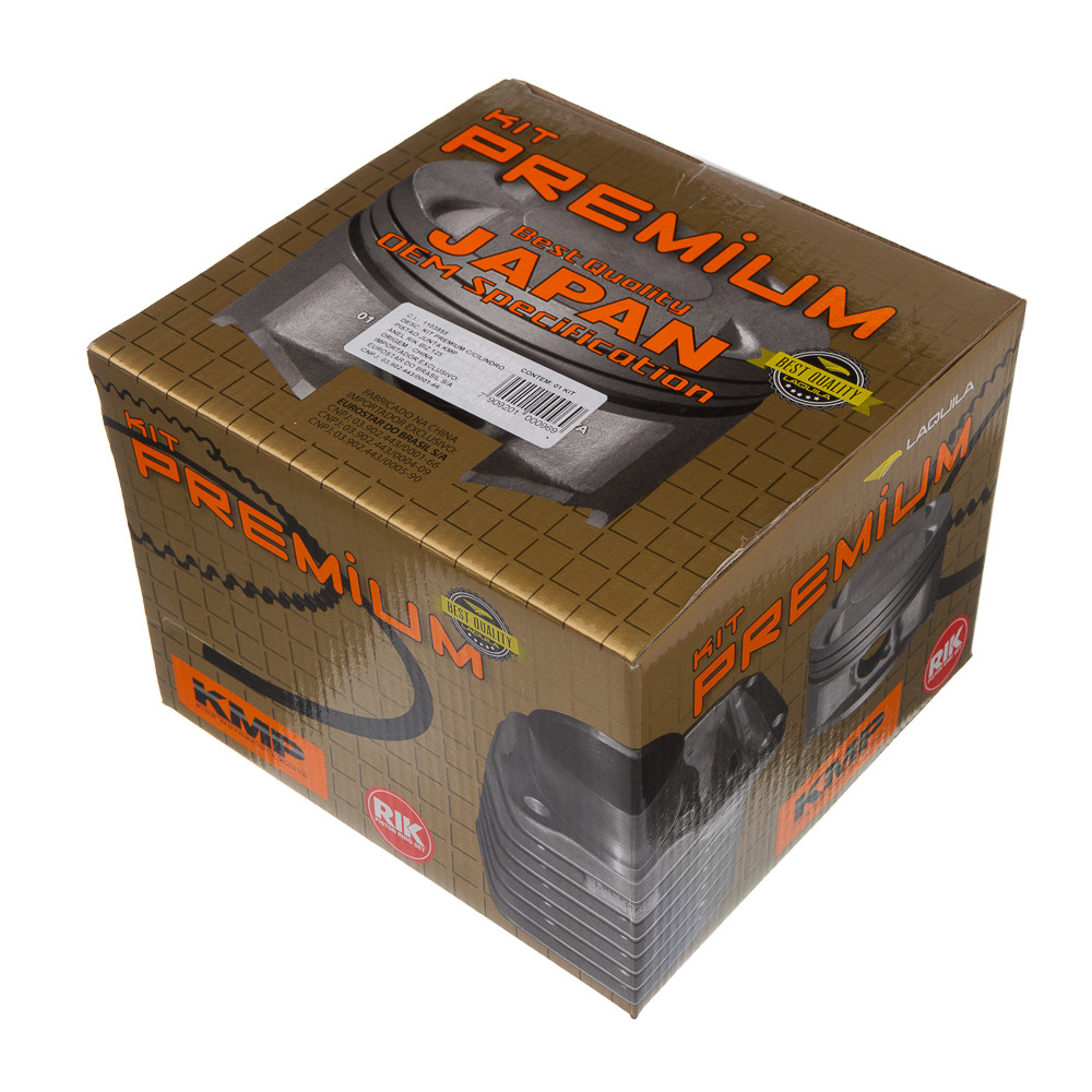 Kit Cilindro KMP Premium Honda CG 160 Bros 160 C/ Anel Rik