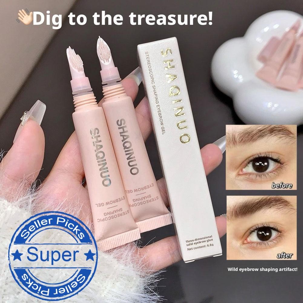 Gel Modelador De Sobrancelha Selvagem , Transparente , Natural , À Prova D'água , De Longa Duração V4l0 em Oferta na Shopee
