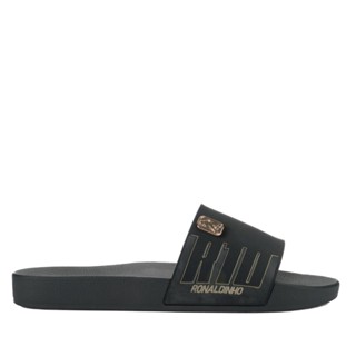 Chinelo Slide Masculino Rider R10 Ronaldinho 12562 Preto/Dourado em Oferta na Shopee