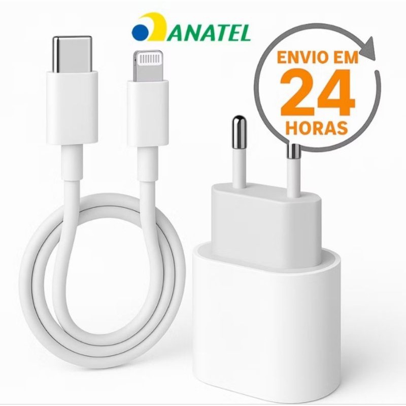 Carregador iPhone Lançamento Completo Turbo 20w iphone 16 17 Promax X  Xr Xs