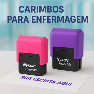Kit 2 Carimbos Enfermagem em Oferta na Shopee