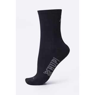 Meia HUPI Casual Cano Longo Algodão Preto em Oferta na Shopee