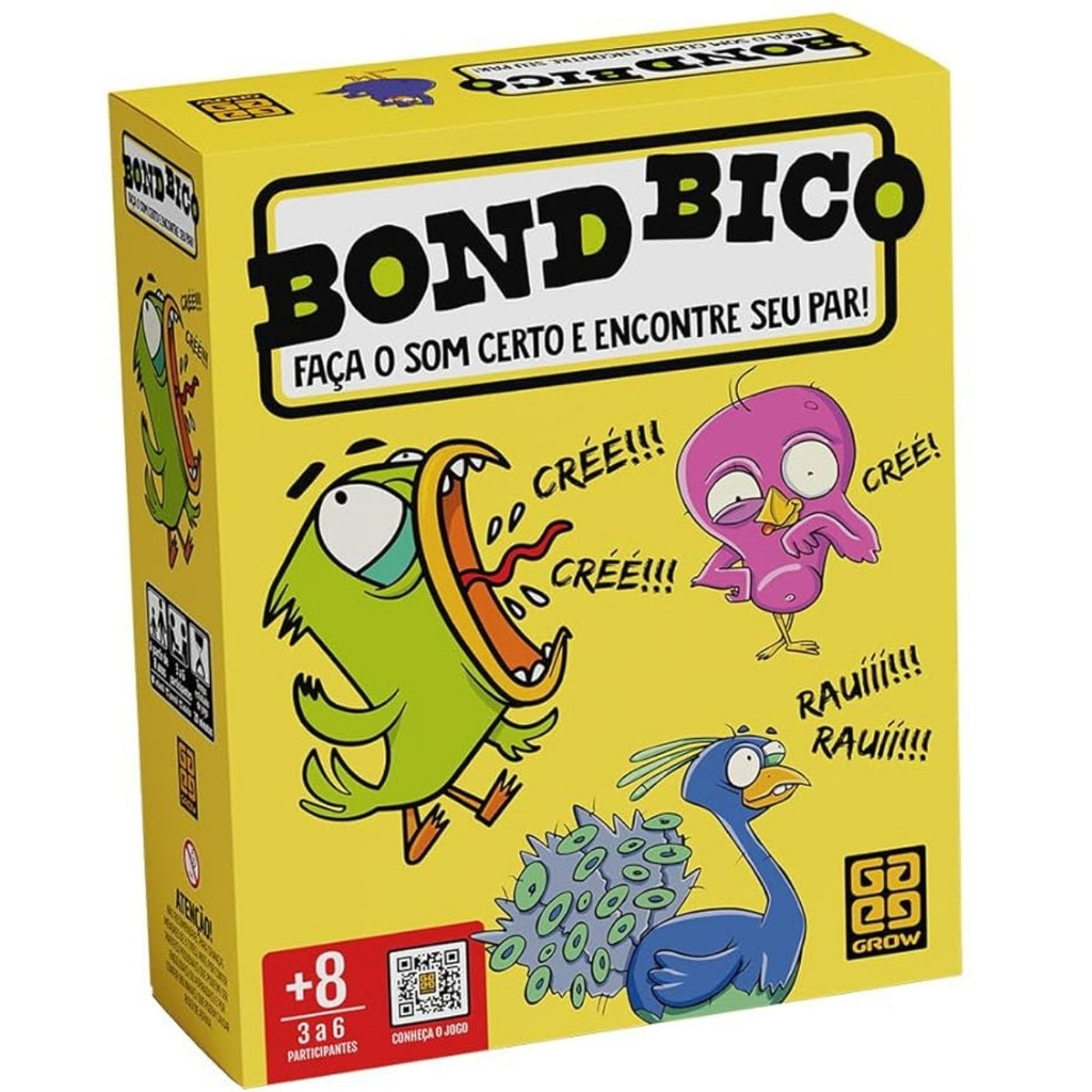 Jogo de Tabuleiro e Cartas Bond Bico - Grow