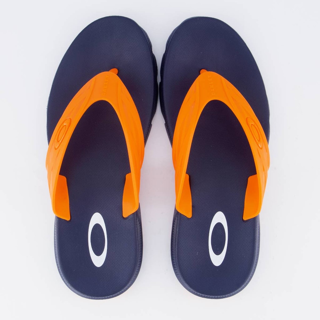 Chinelo Oakley Raptor Preto e Laranja em Oferta na Shopee
