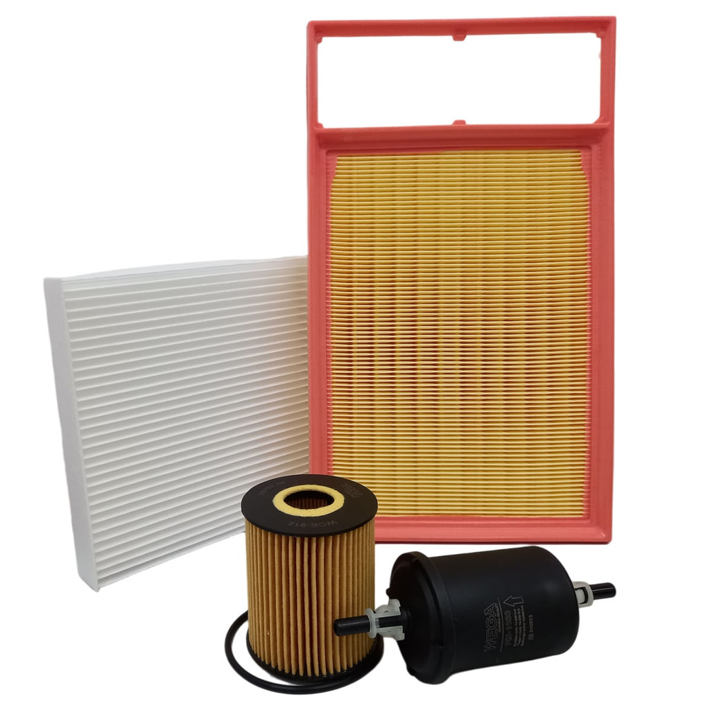Kit de Filtros Wega  Fiat Grand Siena Novo Palio Strada - Motor 1.6 16v 2012 Até 2017