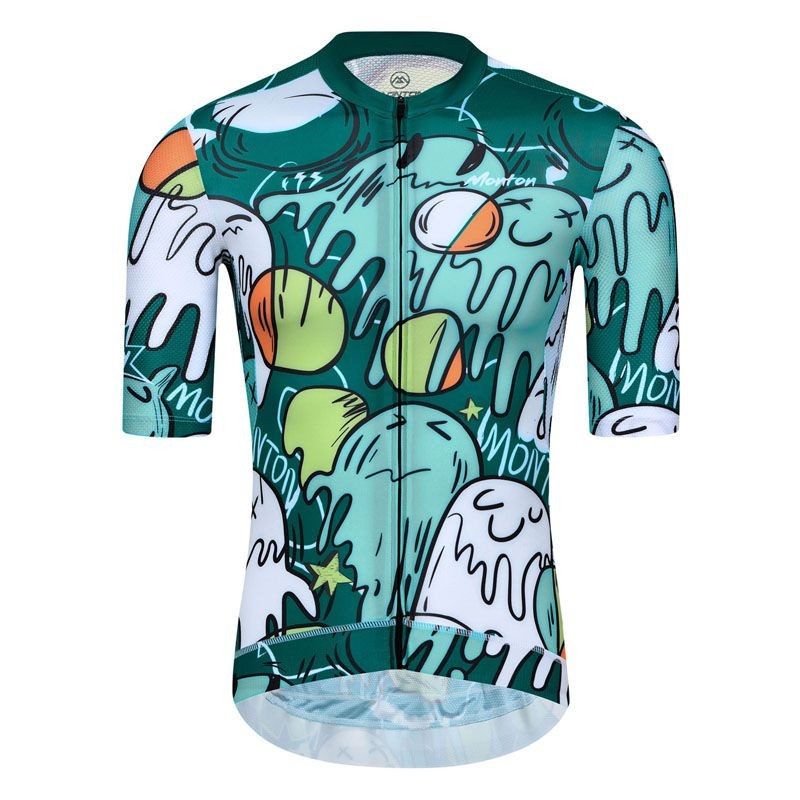 Mulher Manga Curta MONTON SNOWBALL JERSEY Bicicleta De Estrada Ciclismo TOP Confortável Secagem Rápida