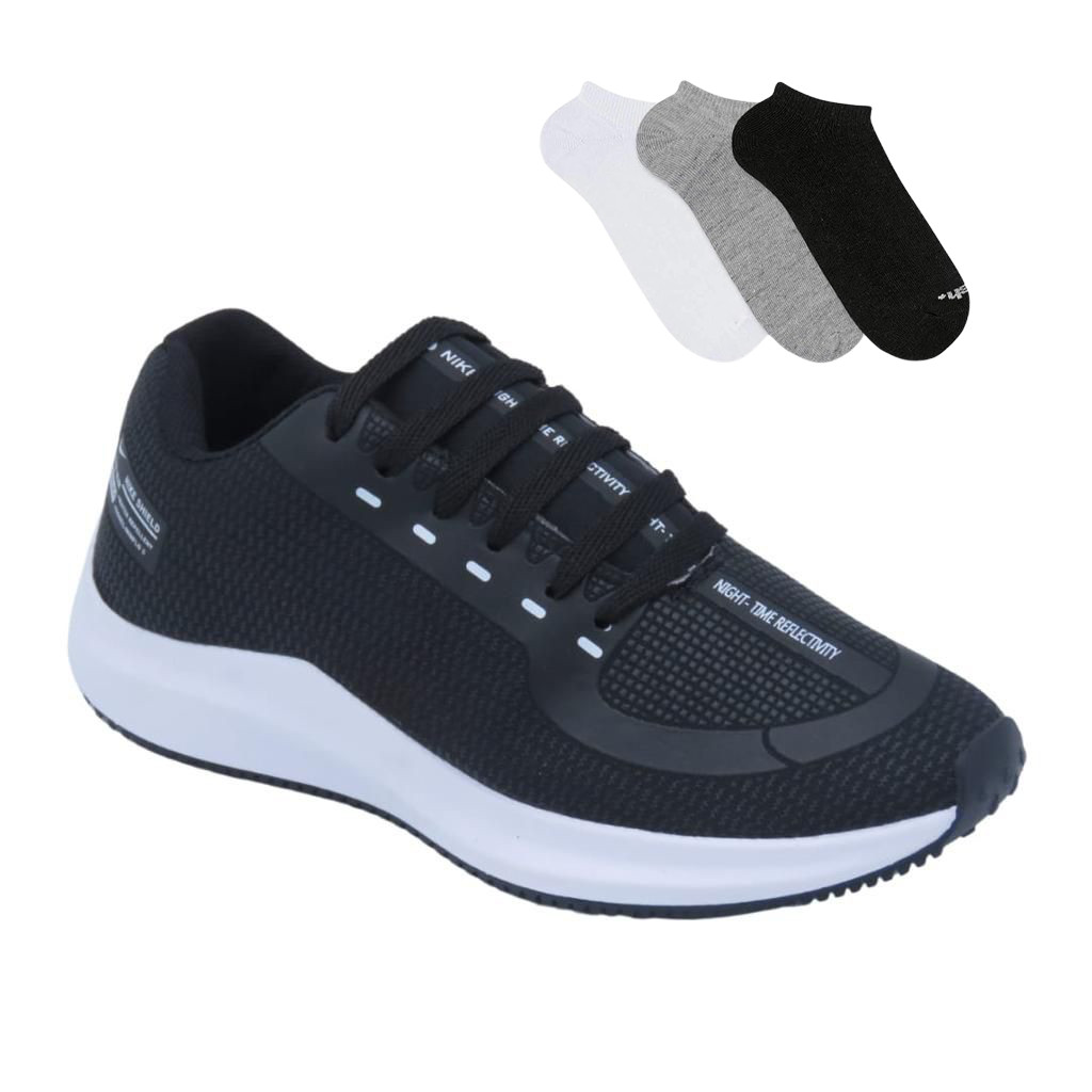 Tenis Masculino academia esportes para o dia a dia + meia envio imediato em Oferta na Shopee