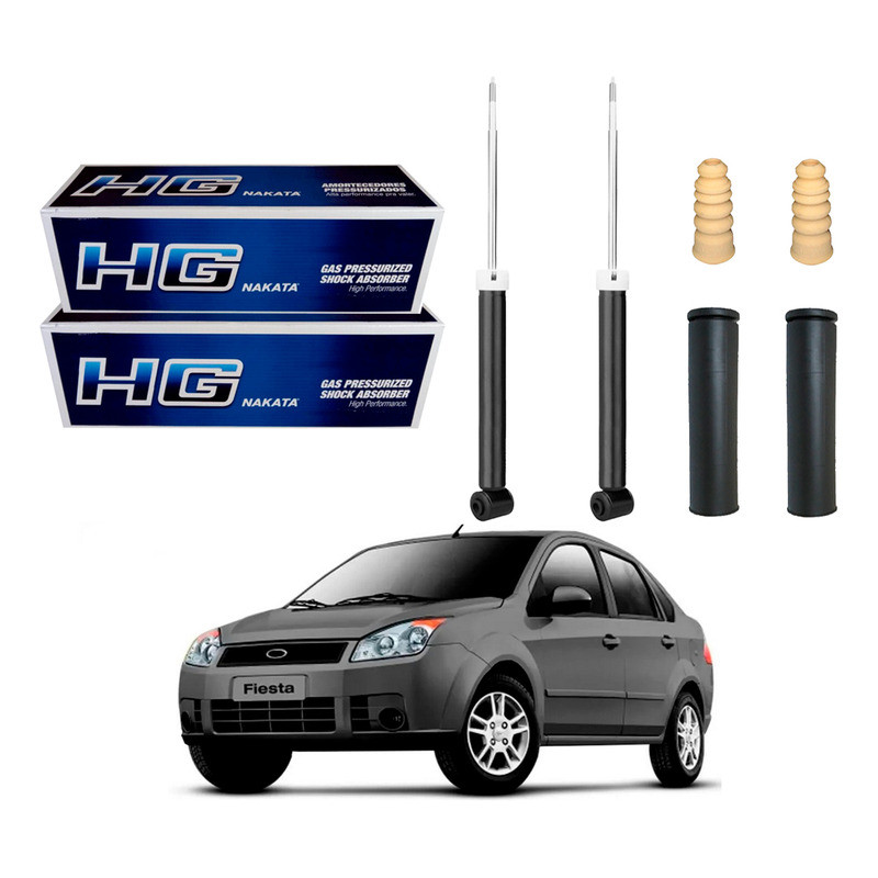 Kit Amortecedor Traseiro, Fiesta Sedan 1.0 1.6 2007 A 2009 em Oferta na Shopee