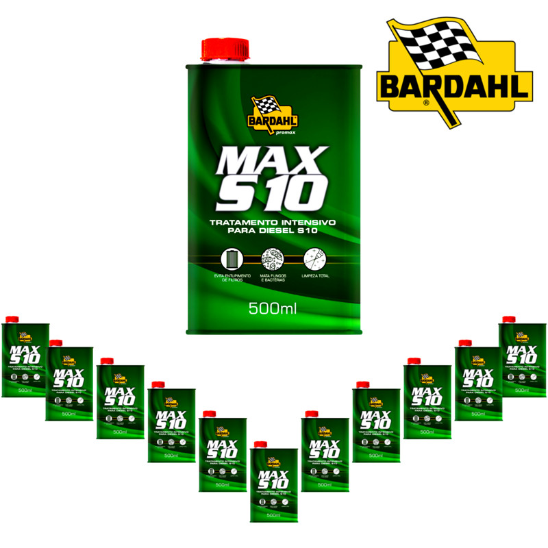 Kit 12 Aditivo Combustível Diesel S10 Bardahl Max Tratamento Intensivo Pickup SUV Caminhão em Oferta na Shopee