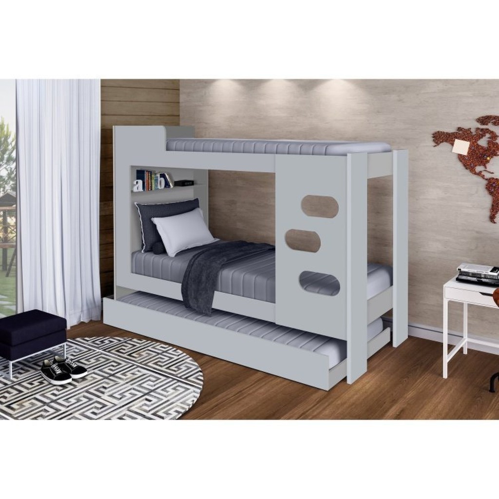 Beliche Floripa com Cama Auxiliar Eleganza em Oferta na Shopee