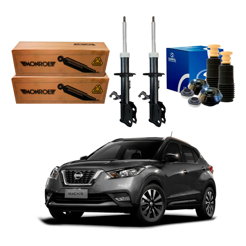 Kit Amortecedor Dianteiro Monroe Kicks 1.6 2016 A 2020 em Oferta na Shopee