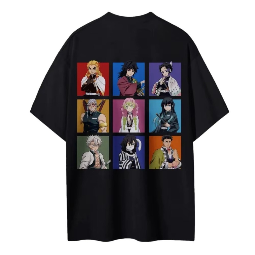 Camiseta Demon Slayer Estilo Confortável Manga Curta Casual Anime Lançamento 100% Agodão