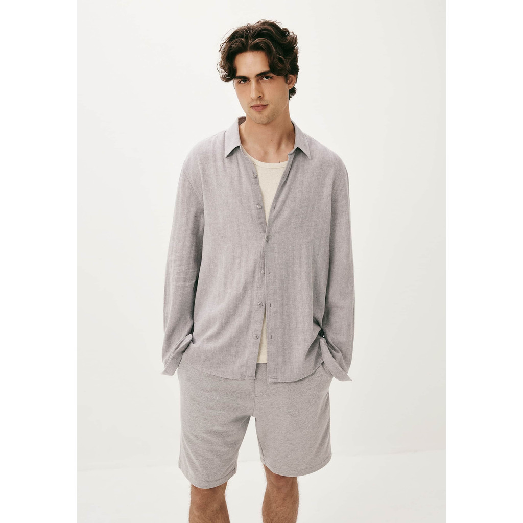 Camisa Masculina Regular Manga Longa