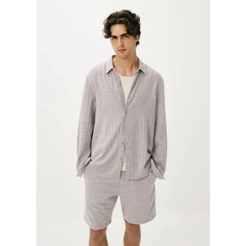 Camisa Masculina Regular Manga Longa