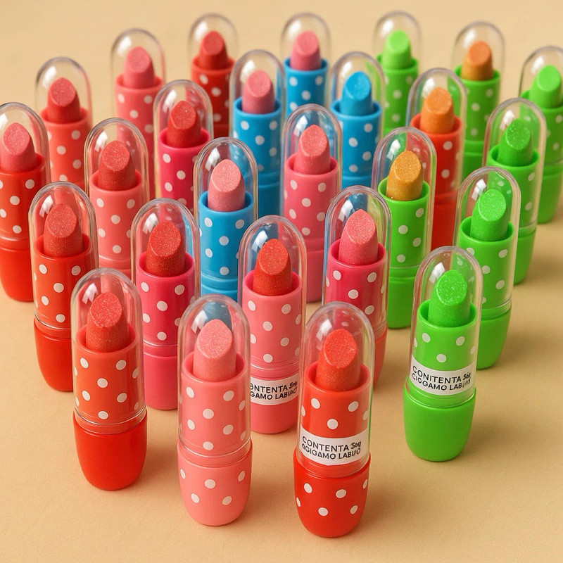 Kit 6/18/36 pcs batom infantil colorido ，Festa,  infantil presente meninas ，brinquedo de maquiagem