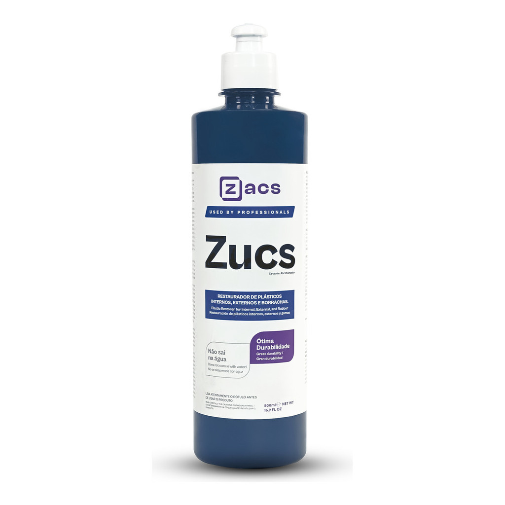 Zucs Restaura Plástico Interno Externo Borrachas 500ml Zacs