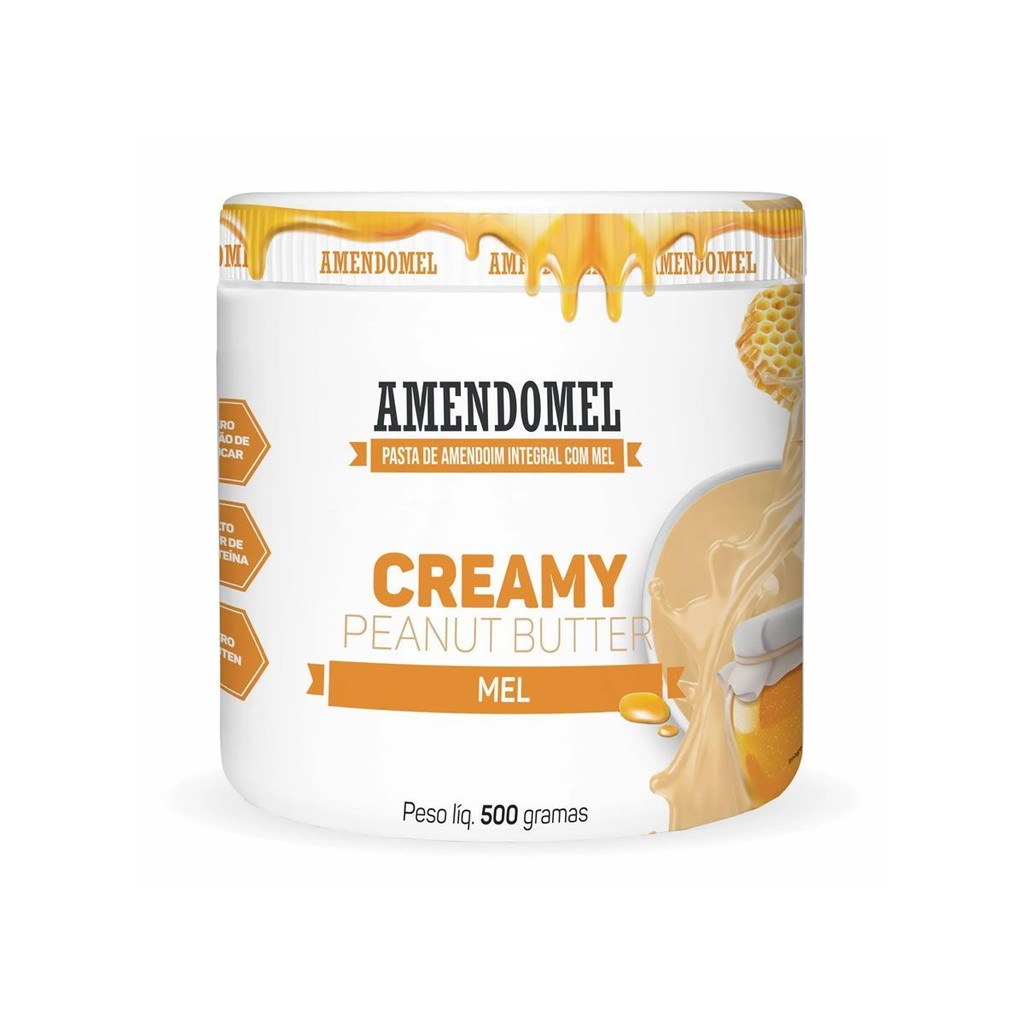 Pasta de Amendoim - 500g Mel - AmendoMel em Oferta na Shopee