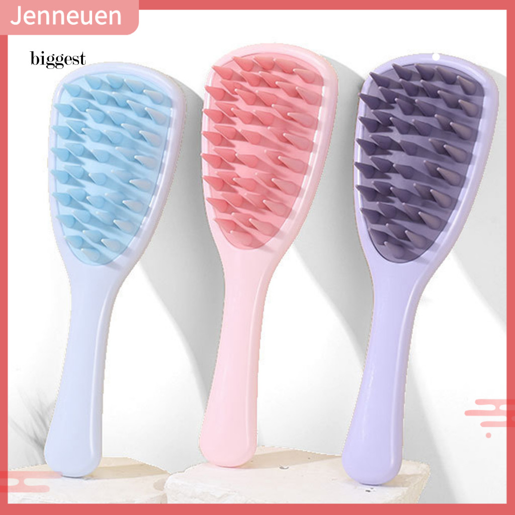 Scalp Oil Removal Brush Massager Shampoo with Long Handle – Hair Growth Dandruff Scrubber Exfoliating Shower for Clean