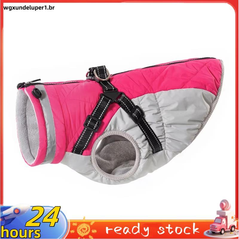 Jaqueta Impermeável Para Animais De Estimação Com Arnês , Roupas Quentes De Inverno Cães Pequenos E Grandes , Casaco Lab