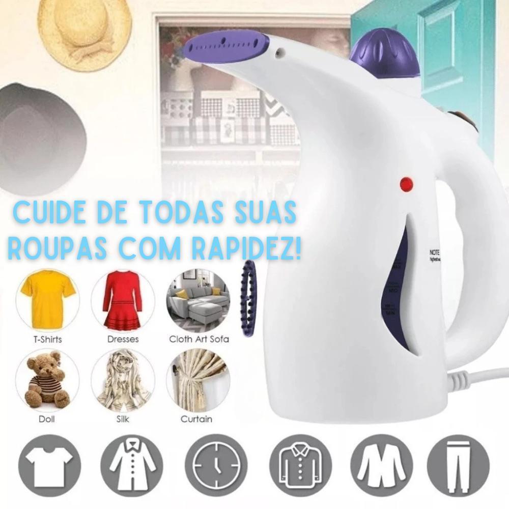 Imagem Passadeira 2 em 1 - 110V ou 220V Ferro A Vapor De Roupas Tira Amasso Steamer Portátil 800w