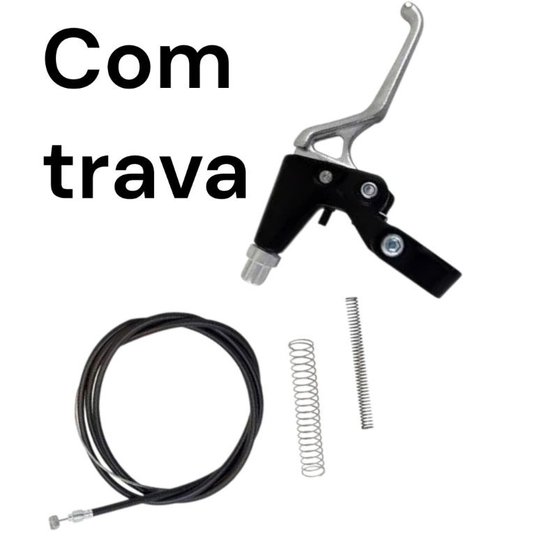 kit manete e cabo de embreagem 80cc bicicleta motorizada bike + molas