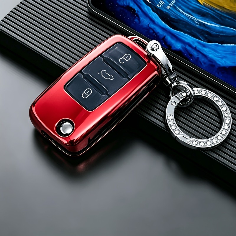 Adequado Para Capas De Chaves Volkswagen , Skoda , Passat , Tiguan , Beetle , SEAT , Leon , Altea , Magotan . Feito De M