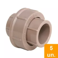 União Soldável Plastilit 40mm Embalagem com 5 Unidades