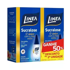 Adoçante Linea Sucralose Líquido 75ml Embalagem com 2 Unidades