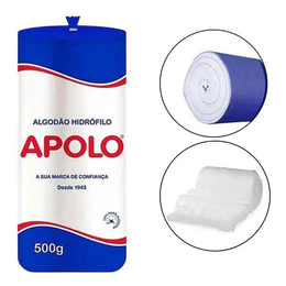 Rolo Algodão Apolo Hidrófilo Profissional - 500g