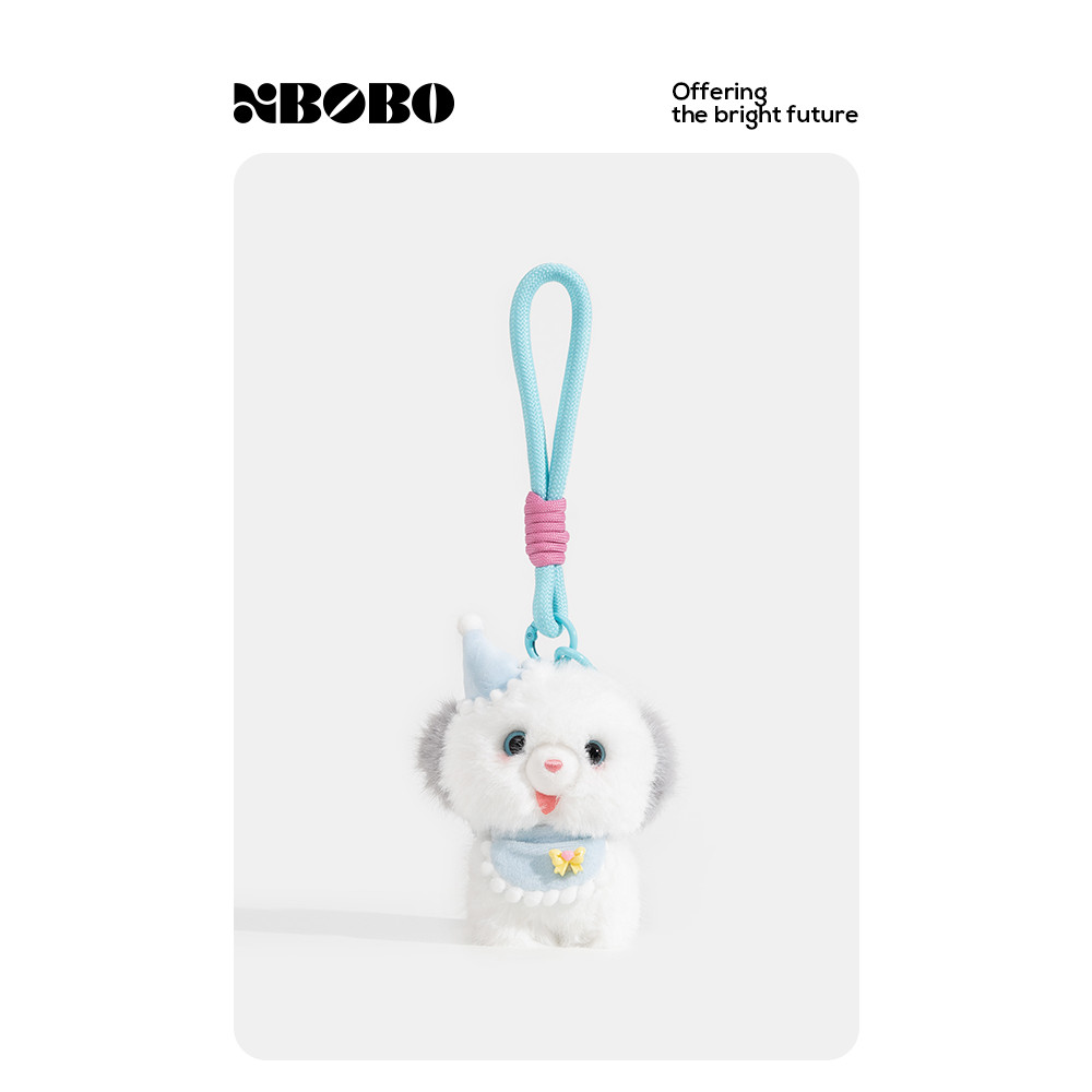 Xbobobo menina coração Bobby filhote de cachorro boneca saco de pelúcia ornamentos bonito bonito mochila ornamentos chav