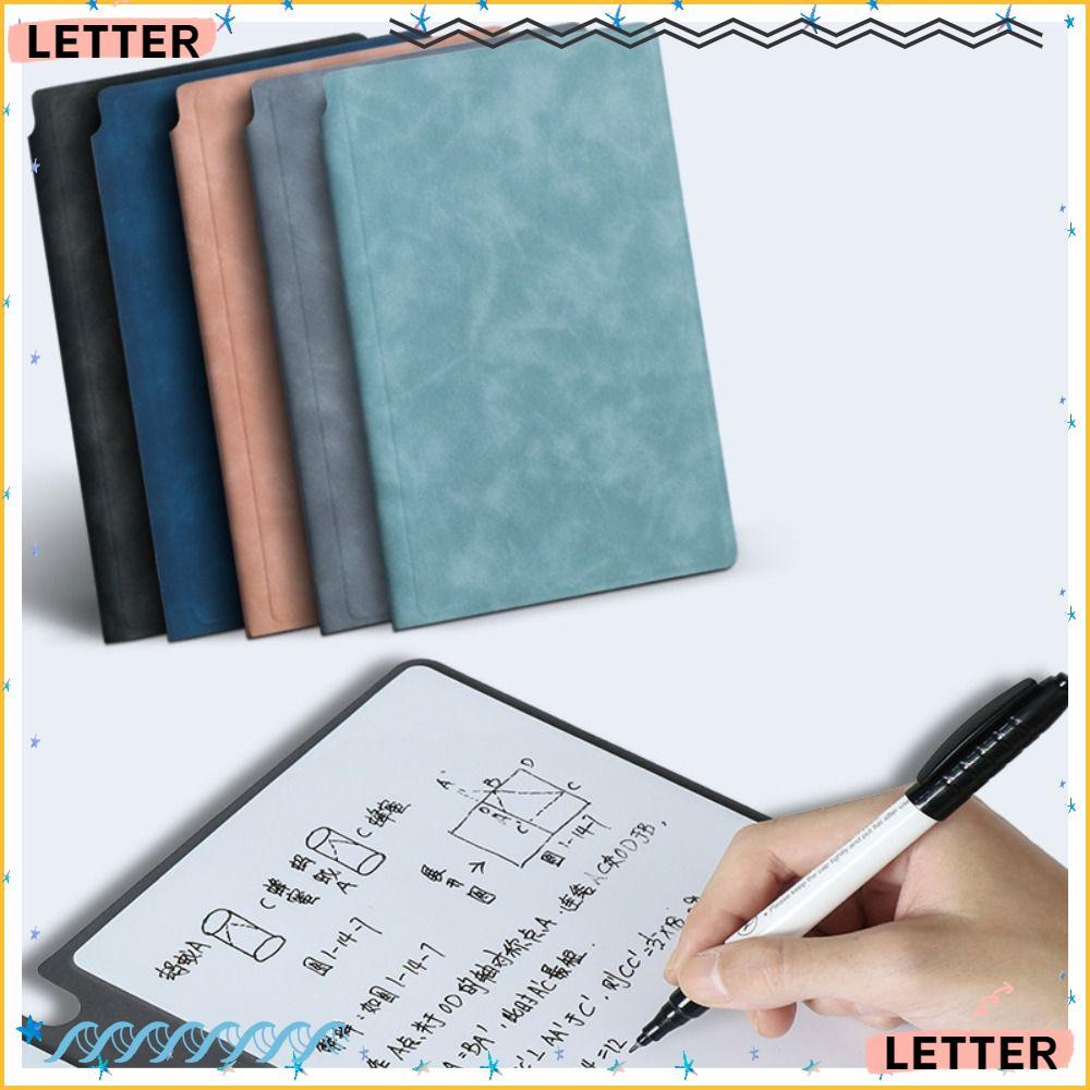 Caderno De Quadro Branco Carta A5 , Com Caneta Reutilizável Apagável Pano De Apagamento