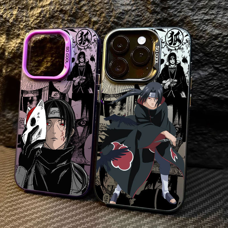 Versão deluxe da capa de celular do anime "Naruto", com a personagem Uchiha Itachi, adequada para iPhone 17 Air 16E 15 P