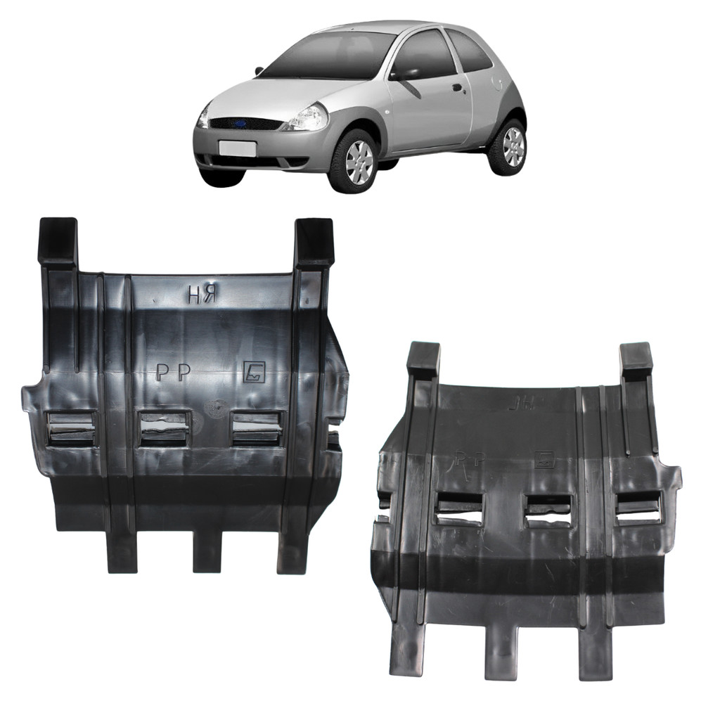 Par Guia De Parachoque Dianteiro Ford Ka 1997 1998 1999 Até 2005 2006 2007