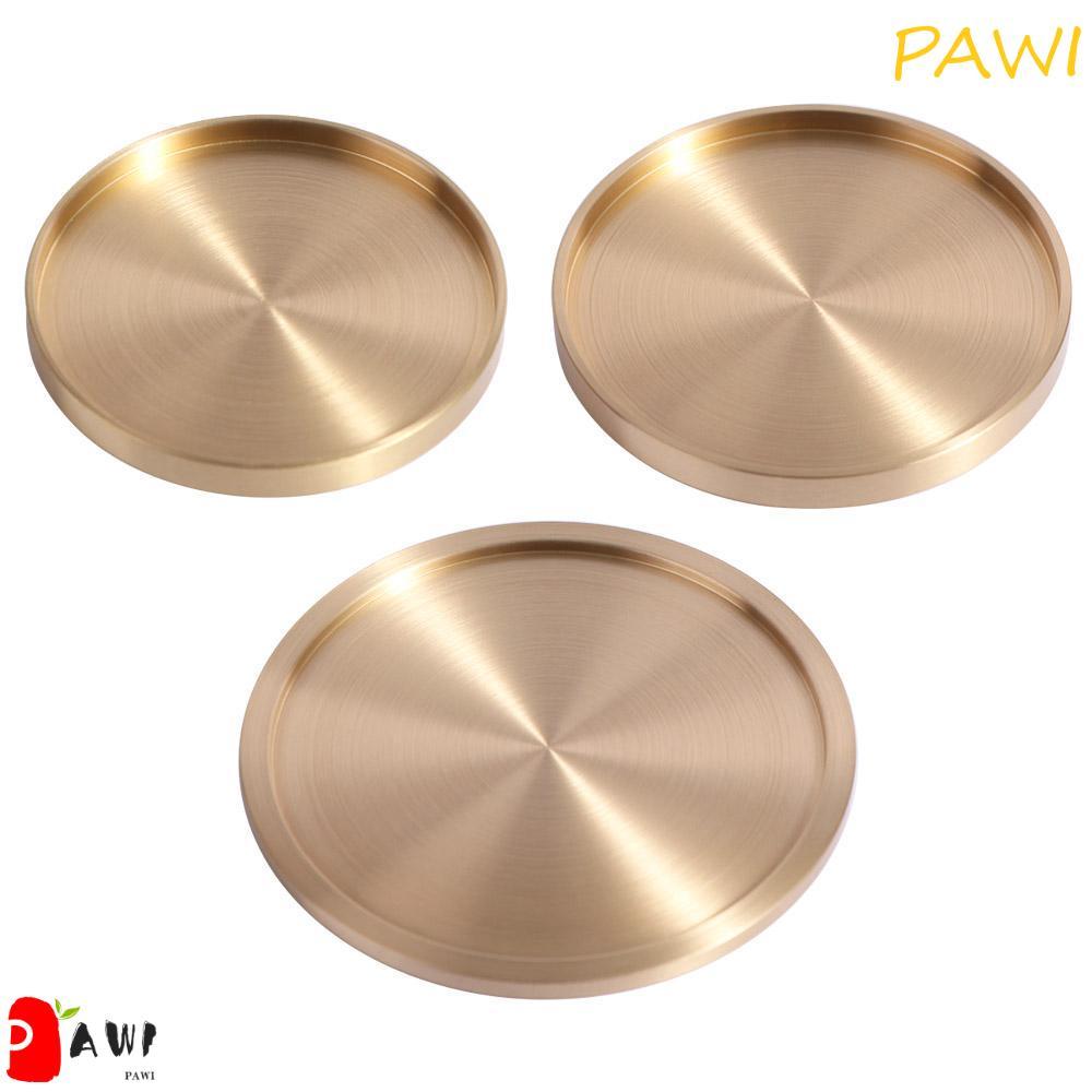 Porta-Copos De Latão PAWI , Cobre Para Decoração De Casa De Metal , Tapetes Redondos Resistentes Ao Calor , Bar Beber