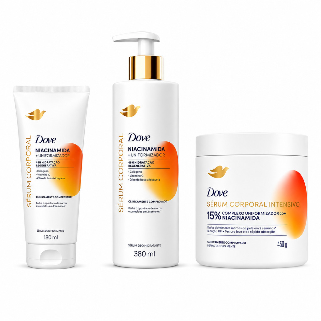 Dove Sérum Hidratante Corporal Niacinamida + Uniformizador 48h | Escolha seu tamanho