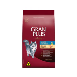 Ração Menu para Gatos Castrados Adultos Sabor Frango e Arroz 1Kg GranPlus